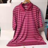 Adidas Shirts | Euc Adidas Puremotion Golf Men's Sz Xl Polo Raspberry Color | Color: Pink/White | Size: Xl