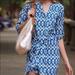 Anthropologie Dresses | Anthropologie Maeve Frequencies Ikat Midi Dress | Color: Blue/White | Size: S