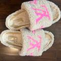 Louis Vuitton Shoes | Louis Vuitton Shearling Slides | Color: Tan | Size: 7