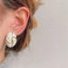 Free People Jewelry | Almonds Earrings | Color: Gold/White | Size: Os