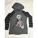 Disney Tops | Disney Parks The Nightmare Before Christmas Jack Sally Zip Lightweight Hoodie Lg | Color: Black/Gray | Size: L