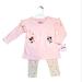 Disney Matching Sets | Disney Minnie & Mouse 2 Piece Set Size 5t Nwt Shirt Pants Pink Hearts | Color: Pink | Size: 5tg