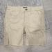 American Eagle Outfitters Shorts | American Eagle Women's Aero Khaki Tan Boy Bermuda Stretch Cut Off Shorts Sz 0 | Color: Cream/Tan | Size: 0
