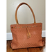 Dooney & Bourke Bags | Dooney And Bourke Large Purse Orange Signature Db Canvas Leather Vintage Brown | Color: Brown/Orange/Red | Size: Os