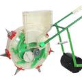 Metal Precision Garden Seeder Hand-Push Garden Seeder Single Row Planter Corn Planter Seeder for Soy Peanut Corn Cotton Soybean,5 mouths