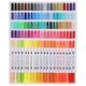 HURRISE Watercolor Pens, Fine Liner Tip Markers, Easy To Color 0.5 MM Fine Nib for Professional Adult (STBG-100 colors)
