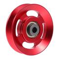 POPETPOP 5 Pcs Pulley Sports Accessories Aluminium Alloy Strength Training Accessory Exercise Accessories Gym Pully Equipment for Sport Accessories Aluminum Alloy Metal Gantry Fitness Red