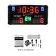 VCHICS LED Gym Timer, Portable Aluminum LED Digital Basketball Scoreboard, Remote Control, Outdoor Sport Electronic for Home Gym Fitness (Color : Suit A)