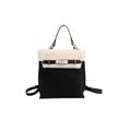 CORIOS Women Suede Handbag Tote Bag with Lamb Wool Vintage Shoulder Bag Medium Crossbody Bag Soft Plush Top Handle Bag Satchel Bag Elegant Messenger Bag Backpack Daypack Black