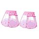 HEMOTON 2pcs Castle Play Tent Outside Tent Kid Tents Kids Tents Indoor Tents for Kids Indoor Kids Teepee Kids Playhouse for Indoor Baby Tent House Child Cartoon Pink Ocean Ball