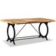 Lechnical Dining Table Solid Rough Mango Wood 180 cm,Dining Table,Dining Room Table,Garden Dining Table,Outdoor Furniture YX
