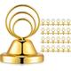 Fulmoon 24 Pcs Gold Table Number Holders Tabletop Metal Place Card Holder Table Number Stand Reserved Table Cardholder for Menu Wedding Recipe Picture Photo Sign Memo Anniversary Party Restaurants