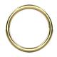 AZARIO LONDON 9K Solid Yellow Gold 18 Gauge (1.0mm) - 6mm Diameter Classic Hinged Clicker Segment Nose Ring - Hoop Cartilage - Daith Hoop - Segment Piercing Jewellery