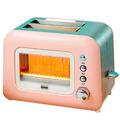 Toaster 800W Multi-Function Toaster Toaster Toaster Transparent Window 6-Speed Temperature Control,A