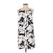 TL The Letter Casual Dress - Shift: White Print Dresses - Women's Size Small