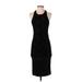 Pins and Needles Casual Dress - Party Crew Neck Sleeveless: Black Solid Dresses - Women's Size Small