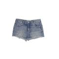 Denim Co Denim Shorts: Blue Solid Bottoms - Women's Size 10 - Sandwash