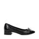 Dune Ladies Hollies Low Block Heel Ballet Flats Size UK 8 Flat Heel Ballet Pumps Black