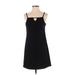 Shop Sassy Dream Casual Dress - A-Line Keyhole Sleeveless: Black Solid Dresses - Women's Size Small