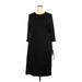 Banana Republic Casual Dress - Midi: Black Solid Dresses - Women's Size 2X-Large