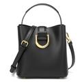 LYEAA Women Luxury Shoulder Bag with Detachable Strap Genuine Leather Fashion Crossbody Bag Large Capacity Versatile Satchel Bag Female Dating Bag (Black)