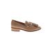 IMNYC Isaac Mizrahi Flats: Slip On Chunky Heel Work Tan Solid Shoes - Women's Size 7 - Almond Toe