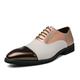 Men's Dress Shoes Oxford Shoes Formal Business Dress Shoes for Men Derby Shoes (6.5,Purple/White)
