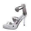 HUPAYFI Womens-Ladies-Pointed-Court Womens Low Heel Satin Diamante Buckle Ladies Bridal Evening Party Prom Bridesmaid Court Shoes 3-8 Dress Shoes for Men,Heart Gift Box 5.5 45.99 Silver