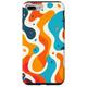 Hülle für iPhone 7 Plus/8 Plus Orange Blue Minimalist Colorful Pattern Phone Cover