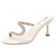 HUPAYFI Women-Stiletto-Pointed-Ladies Ladies Mid Heel Court Shoes for Women Heel Slip-On Pointed Toe Party Work Shoes Fashion Elegant Sling Back Shoes Women,Valentine Gifts for Wife 6 36.99 White