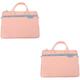 Artibetter 2 Pcs Laptop Bag Mens Bags for Notebook Bag Laptop Case Business Notebook for Men Office Bag Men Travel Bag Laptop Shoulder Bag Tablet Bag Pu Carrying Bag Pink Computer