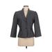 Tahari by ASL Blazer Jacket: Short Gray Print Jackets & Outerwear - Women's Size 6