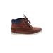 Nautica Sneakers: Brown Color Block Shoes - Kids Boy's Size 2