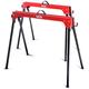 Excel Compact Folding Steel Saw Horse Twin Pack - Heavy Duty, Portable, and Supports up to 500kg Capacity, Sawhorse - Saw Bench - Sawhorse Workbench - Saw