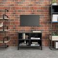 Lechnical TV Cabinet with Metal Legs Grey 69.5x30x50 cm,TV Stand Unit,TV Cabinet,TV Stands & Multimedia Centres,Living Room Furniture