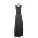 Max Edition Casual Dress - Formal Scoop Neck Sleeveless: Gray Dresses - Women's Size Small