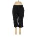 Gloria Vanderbilt Cargo Pants - High Rise Straight Leg Cropped: Black Bottoms - Women's Size 12