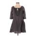 Comptoir des Cotonniers Casual Dress - Popover: Gray Dresses - Women's Size 34
