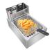 6L Stainless Steel Single Cylinder Electric Fryer US Plug