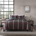 Eddie Bauer Willow Plaid Reversible Grey Duvet Cover Set