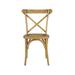 Cassis Classic Traditional X-Back Wood Outdoor Dining Chair, Natural (Set of 2) by JONATHAN Y