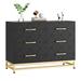 6 Drawers Dresser for Bedroom, TV Stand Dressers Chest of Drawers