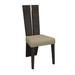 Brayden Studio® O'Brien Contemporary Sleek High Gloss White Dining Chair Wood/Upholstered in Gray | Wayfair D2A8F3C5A8824A4C9804C474283E2D2F