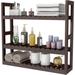 Rebrilliant Croce Bamboo Wall Bathroom Shelves in Brown | 4.7 H x 7.2 W x 23.9 D in | Wayfair 01278B8A5B3E4D579C23BA03A8408362