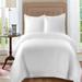 Alwyn Home Bourland Cotton Coverlet Set Satin/Cotton in White | King Coverlet/Bedspread + 2 King Pillowcases | Wayfair