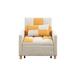 Sofa Chair - Latitude Run® Convertible Sleeper Sofa Chair w/ Pillow for Living Room, Bedroom or Office in Yellow | Wayfair