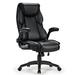 Latitude Run® Alahni PU Leather Office Chair in Gray/Black/Brown | 49.8 H in | Wayfair 7B372E3268D9454FBD199F16C5D55CB6