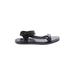 Zara Sandals: Black Print Shoes - Women's Size 37 - Open Toe