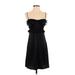 Susana Monaco Casual Dress - A-Line Sweetheart Sleeveless: Black Solid Dresses - Women's Size 2