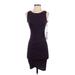 Leith Casual Dress - Bodycon Scoop Neck Sleeveless: Purple Solid Dresses - New - Women's Size 2X-Small